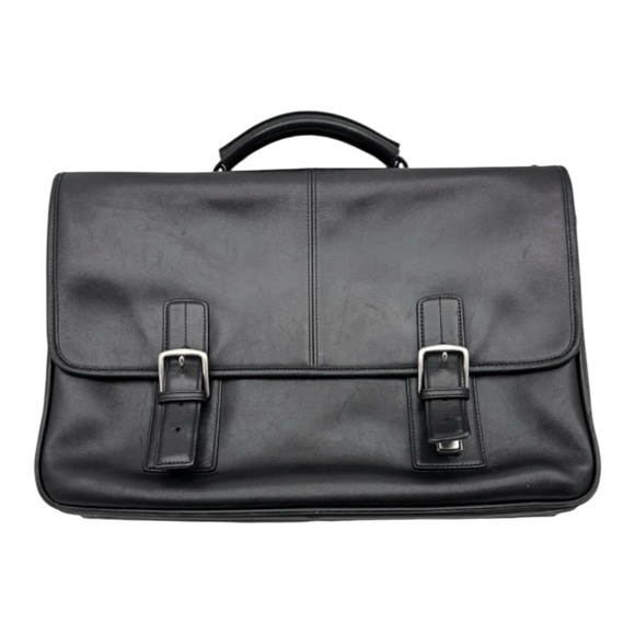 Vintage Coach Executive Thompson Leather Laptop Messenger Bag Briefcase no strap - Picture 1 of 15